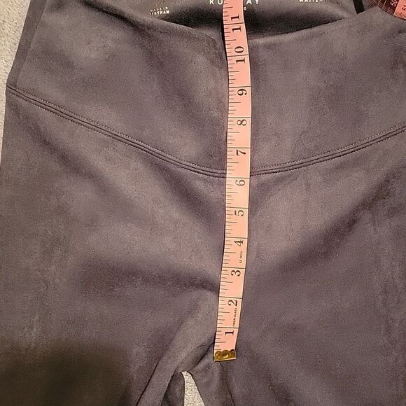 WHBM grey smoke runway leggings faux suede - Picture 6 of 13